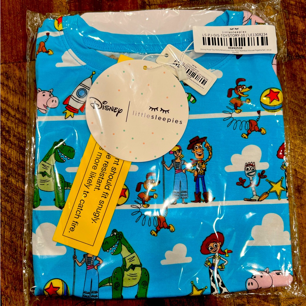 NWT Little Sleepies two piece pajama set, 18-24m